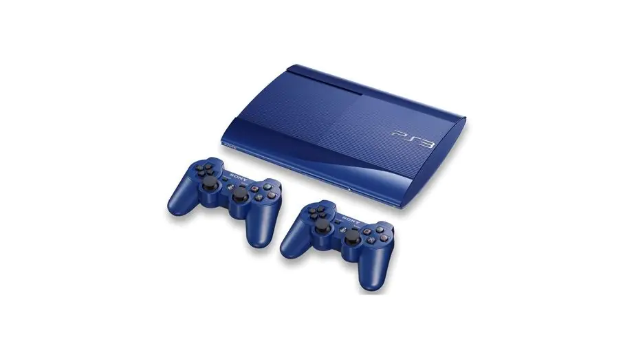 PS3 500GB Ultra Slim + 2 Dualshock Blue