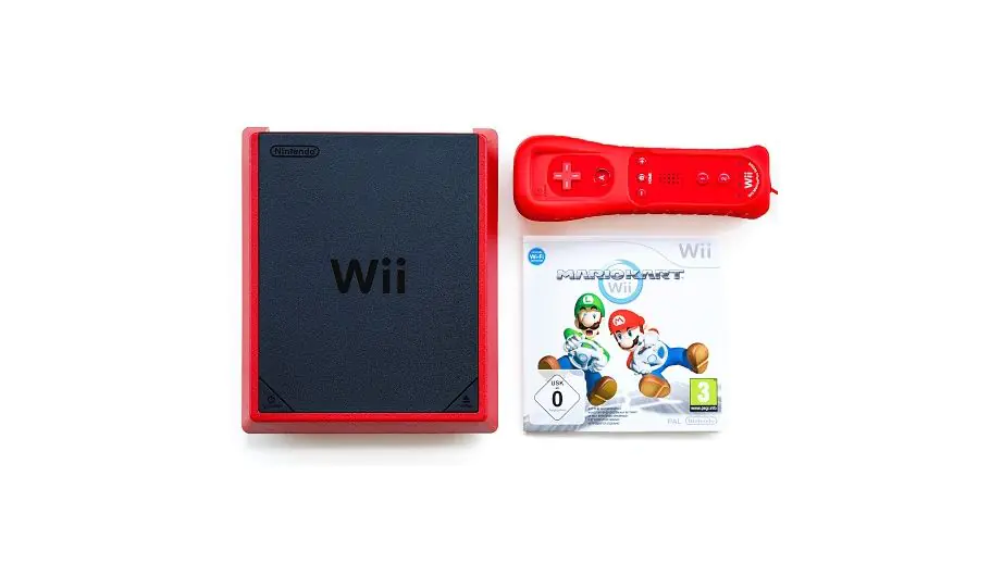 Wii Mini Red + Mario Kart Wii