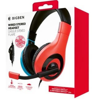 Cuffie Wired Stereo Headset (Rosso E Blu